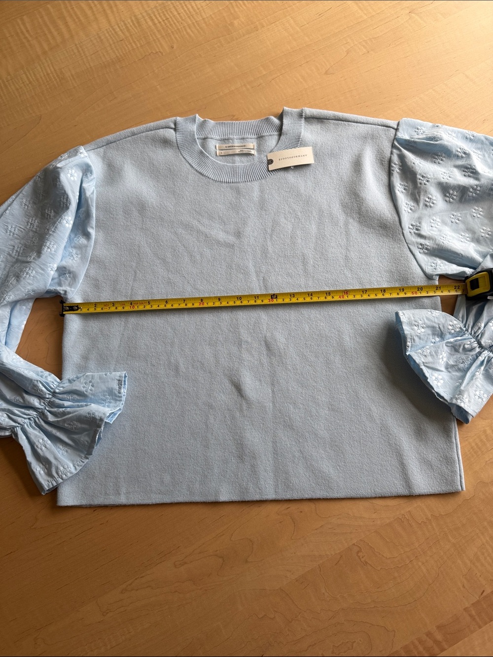 🆕 ANTHROPOLOGIE Puff Sleeve Pullover Sweater - Picture 7 of 9